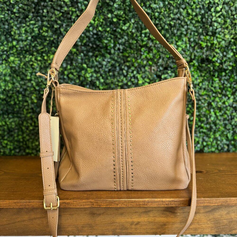 Mina Stud Accent Hobo Bag